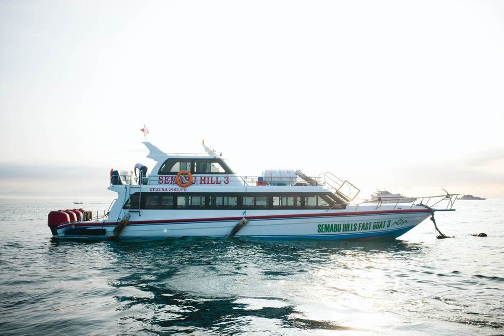 Fast boat seen from the side